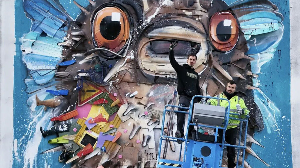 novo mural de Bordalo